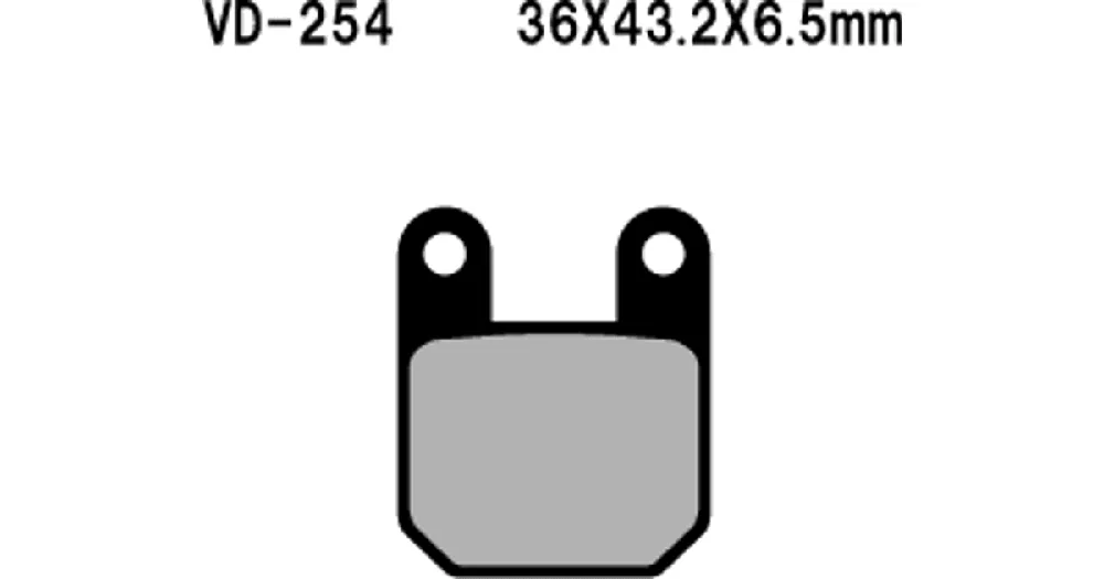 Suosittu Vesrah Organic VD-254 jarrupalat