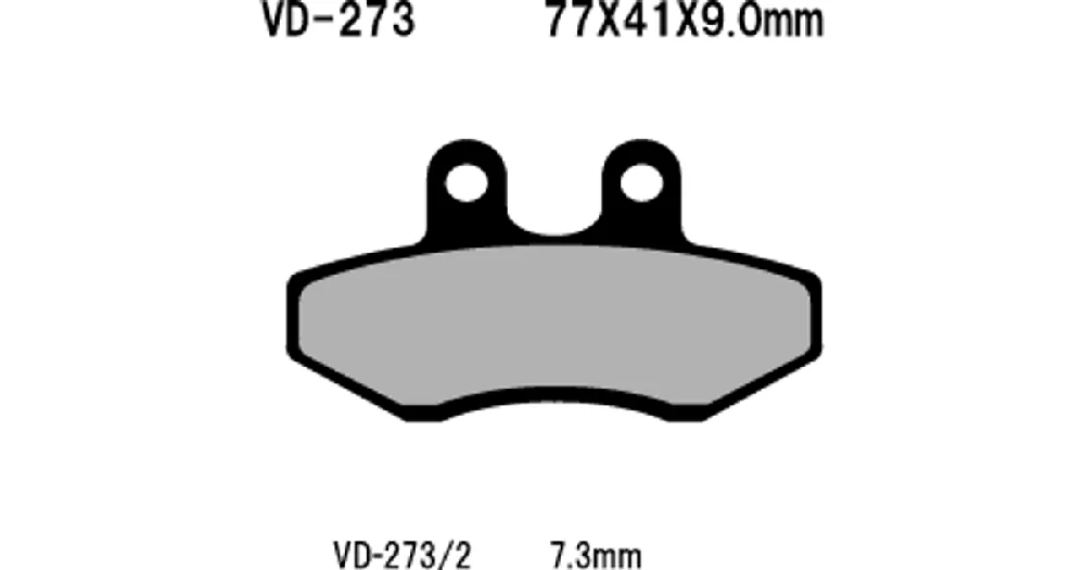 Älä Missaa Vesrah Organic VD-273 -jarrupalat