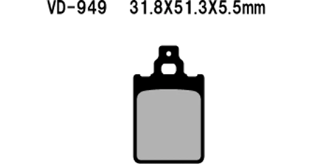Vesrah Organic VD-949 -jarrupalat Korkea Laatu