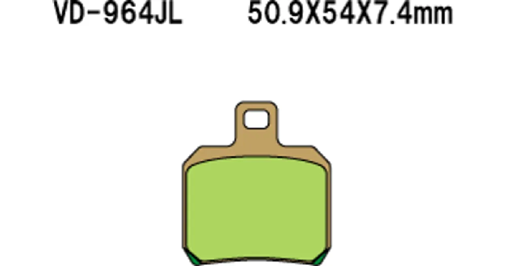 Loppuunmyynti Vesrah Organic VD-964 jarrupalat