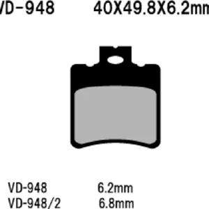 Vesrah Organic VD-948/2 -jarrupalat Päivän Tarjous
