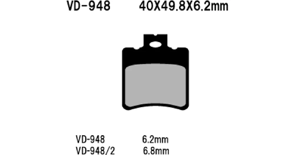 Vesrah Organic VD-948/2 -jarrupalat Päivän Tarjous