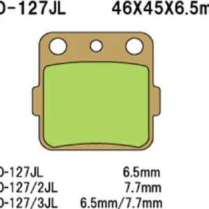 Vesrah Sintered Metal VD-127JL -jarrupalat Pikatoimitus