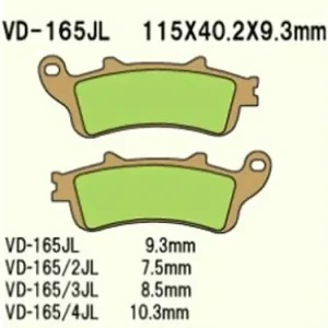 Vesrah Sintered Metal VD-165JL -jarrupalat Ilmainen Palautus