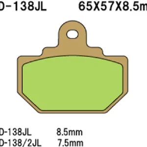 Tarjous Vesrah Sintered Metal VD-138/2JL -jarrupalat