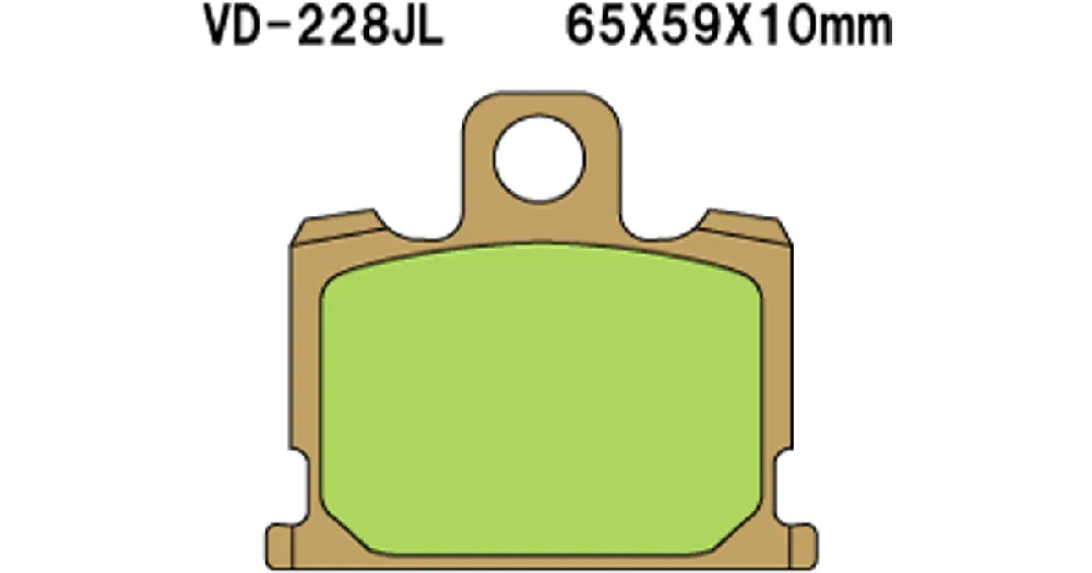 Heti Saatavilla Vesrah Sintered Metal VD-228JL -jarrupalat