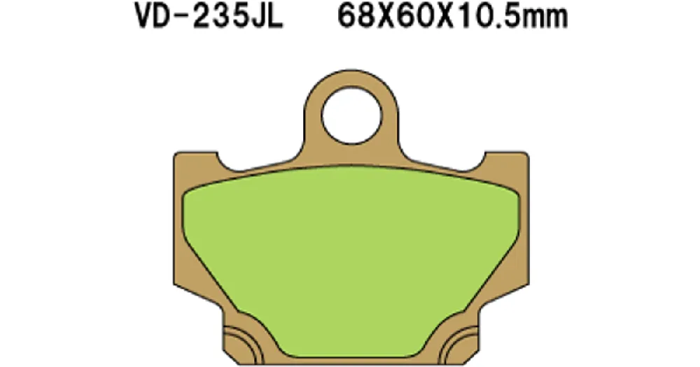Ajankohtainen Vesrah Sintered Metal VD-235JL -jarrupalat