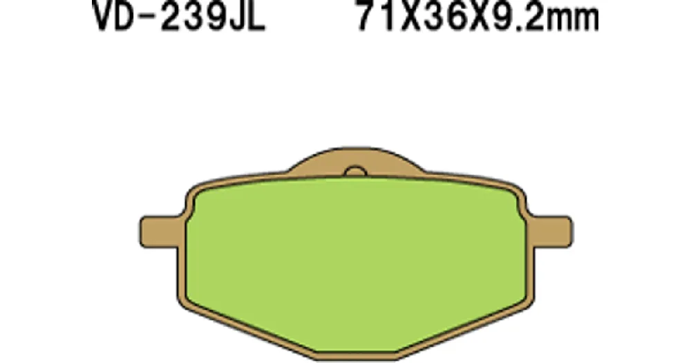 Vesrah Sintered Metal VD-239JL -jarrupalat Kampanjahinta