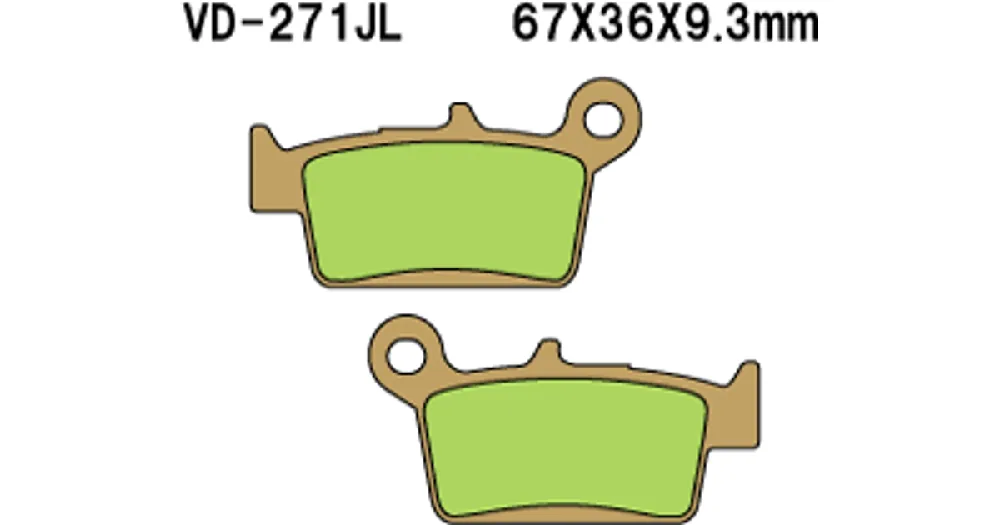 Vesrah Sintered Metal VD-271JL -jarrupalat Suosittu