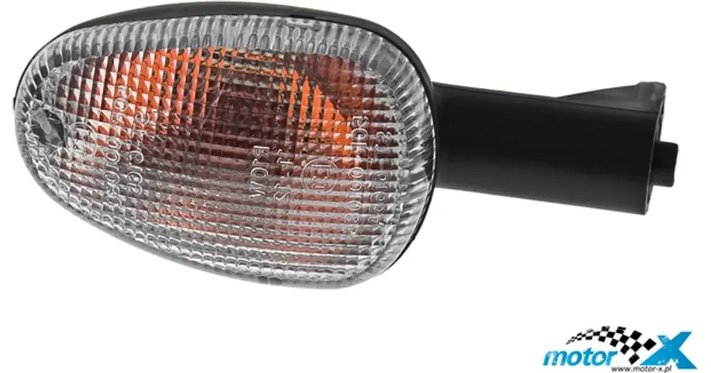 Poisto Vilkku vasen etu / oikea taka, valkoinen, Aprilia RS 50-125 99-05 / Tuono 50-125 03-04 (E)