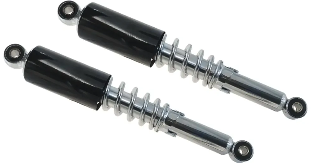 Eniten Myyty Takaiskunvaimentimet taakse 340mm, holkit 10 ja 12mm, säädettävät, musta-kromi Barton Ranger Classic