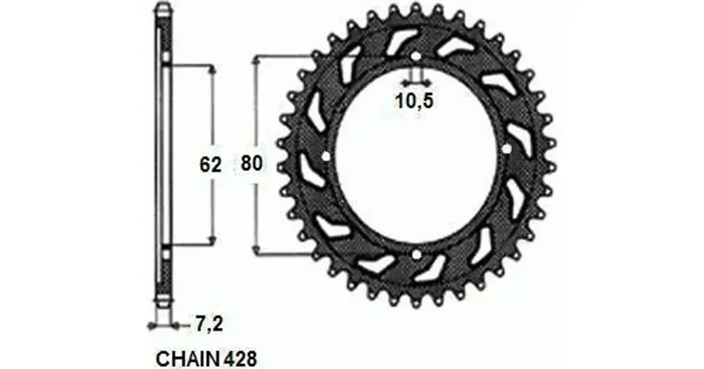 Takaratas SUNSTAR SUNR1-2097 51 hammasta Uusi Malli