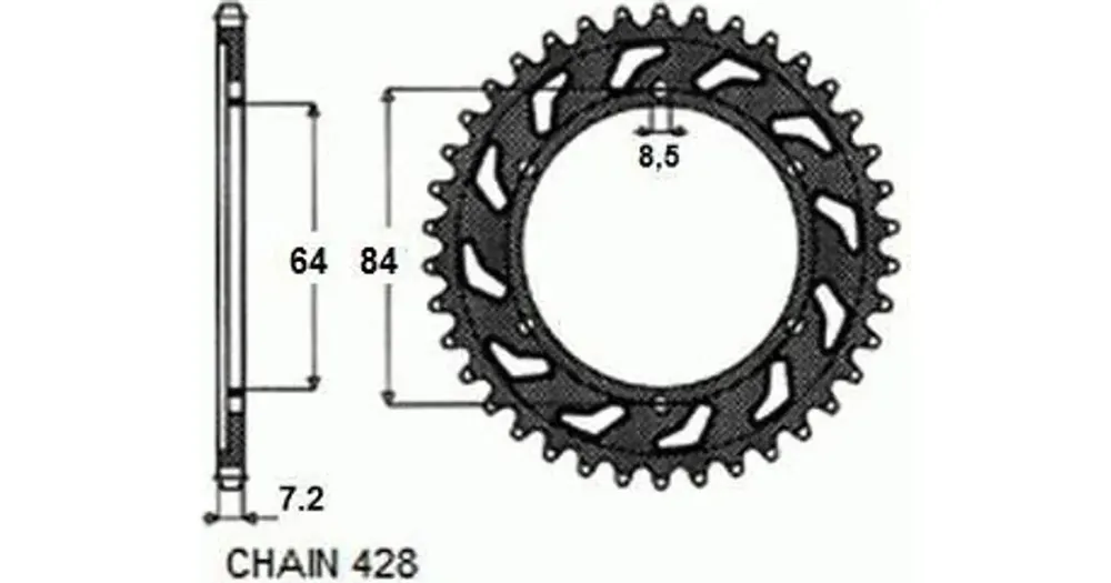 Takaratas SUNSTAR SUNR1-2132 53 hammasta Poisto