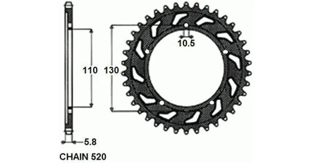 Vain Rajoitetun Ajan Takaratas SUNSTAR ALUMIININEN SUNR5-3477 46 hammasta