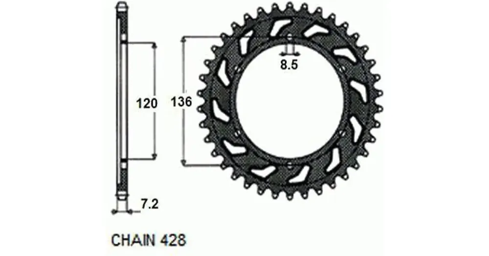 Takaratas SUNSTAR TERÄS SUNR1-2502 57 hammasta Halpa Hinta