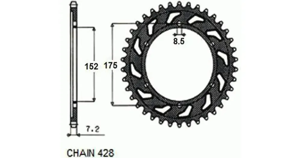 Löytö Takaratas SUNSTAR TERÄS SUNR1-2682 52 hammasta