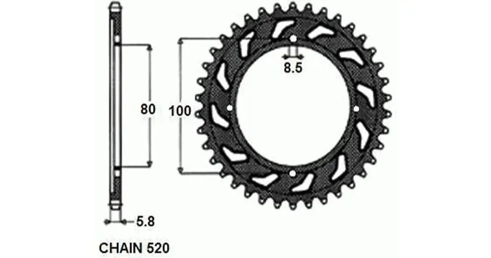 Takaratas SUNSTAR TERÄS SUNR1-3305 41 hammasta Pikatoimitus