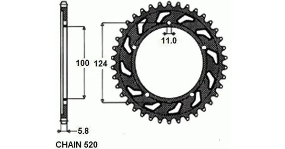 Älä Missaa SUNSTAR TERÄS takaratas SUNR1-3437 39 hammasta
