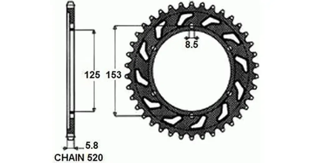 Tarjoushinta Takaratas SUNSTAR TERÄS SUNR1-3559 51 hammasta