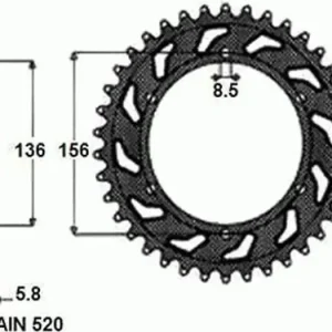 Edullinen Hinta Takaratas SUNSTAR TERÄS SUNR1-3631 48 hammasta