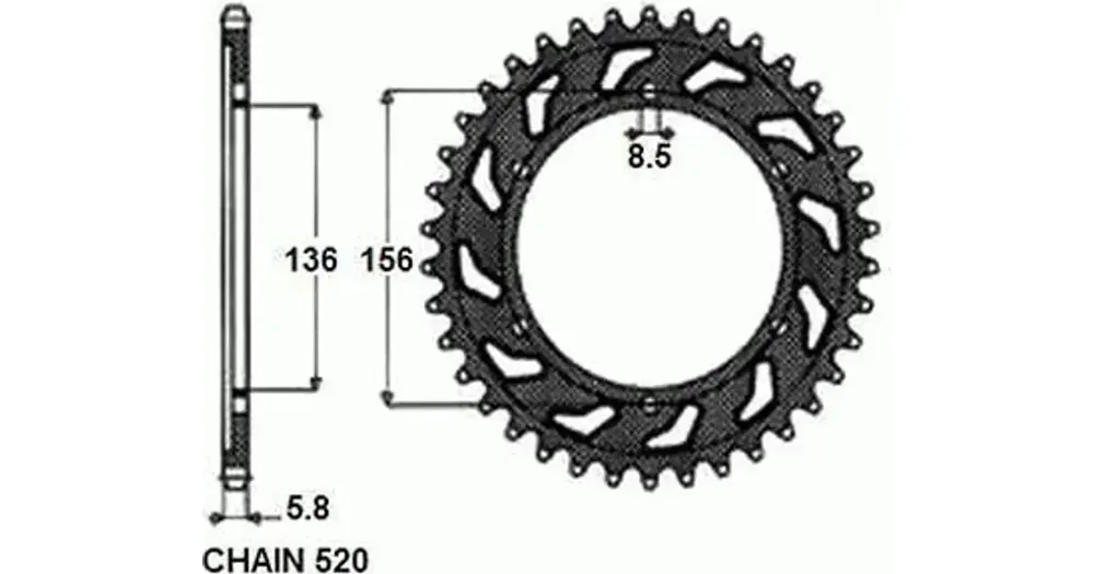Takaratas SUNSTAR TERÄS SUNR1-3631 49 hammasta Viikonlopputarjous