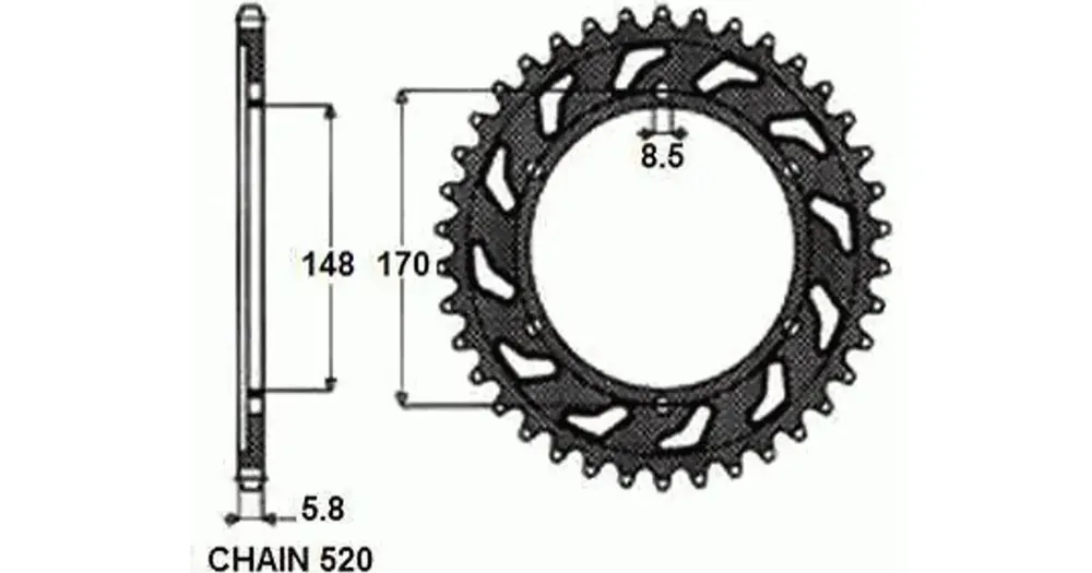 Tarjoushinta Takaratas SUNSTAR TERÄS SUNR1-3667 48 hammasta