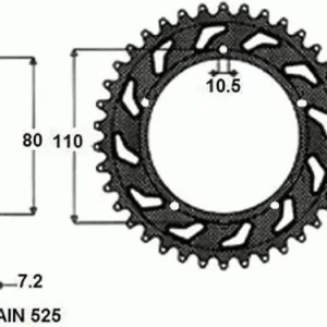 Asiakkaiden Suosikki Takaratas SUNSTAR TERÄS SUNR1-4329 44 hammasta