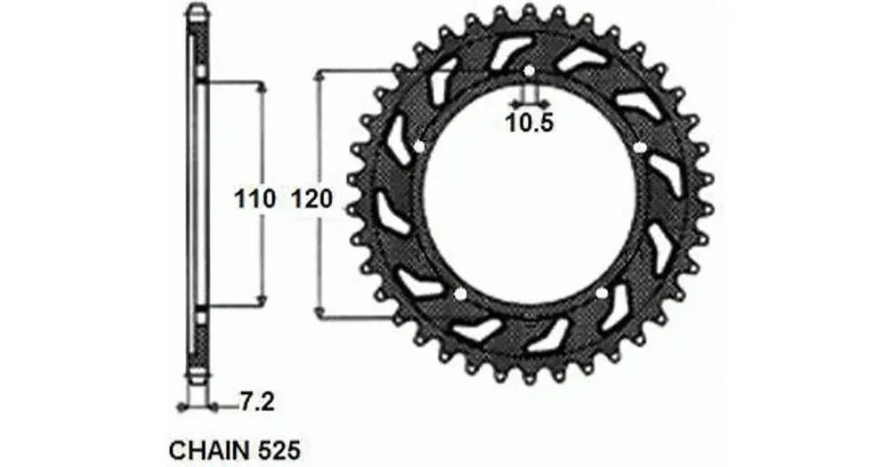 Tilaa Heti Takaratas Sunstar teräs SUNR1-4430 40 hammasta