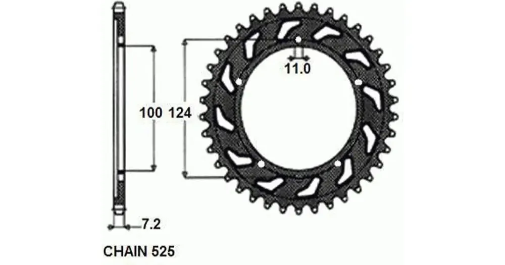 SUNSTAR TERÄS takaratas SUNR1-4437, 36 hammasta Tilaa Heti