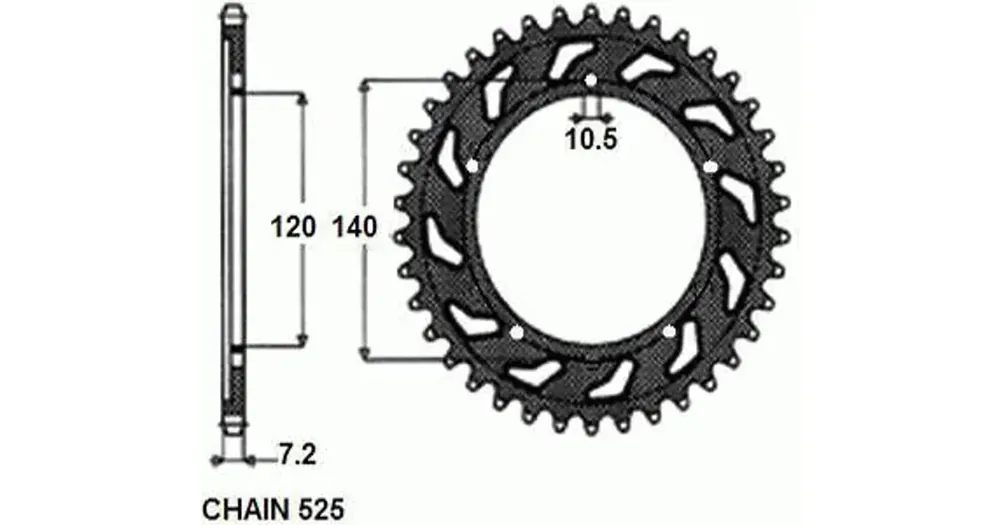 Vain Rajoitetun Ajan Takaratas SUNSTAR TERÄS SUNR1-4499 45 hammasta