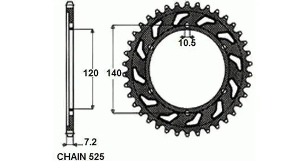 Heti Saatavilla Takaratas SUNSTAR TERÄS SUNR1-4529 39 hammasta