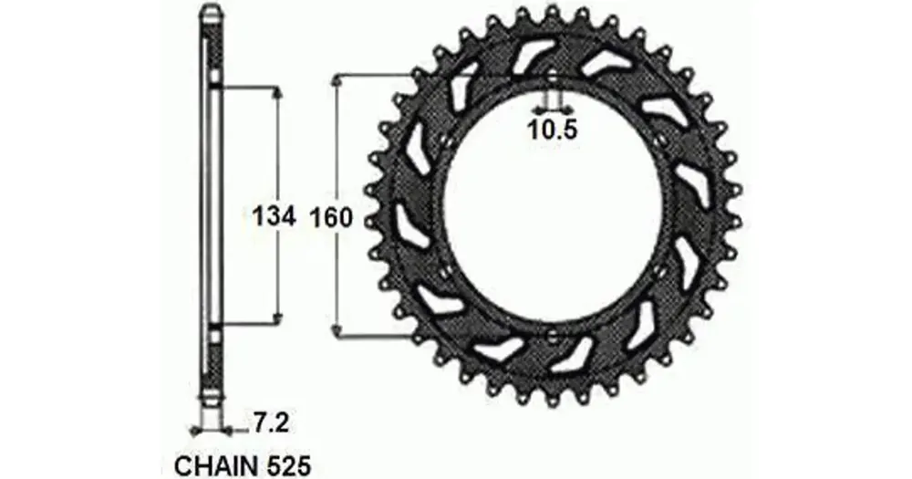 Nopea Toimitus Takaratas Sunstar terästä SUNR1-4633, 45 hammasta