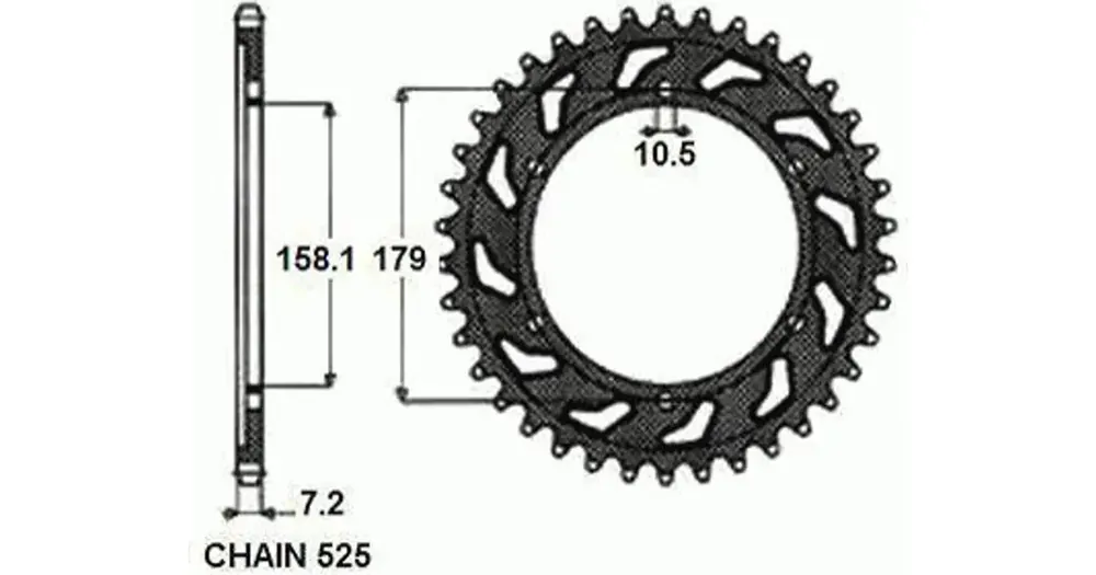 Takaratas SUNSTAR TERÄS SUNR1-4698 45 hammasta Edullinen