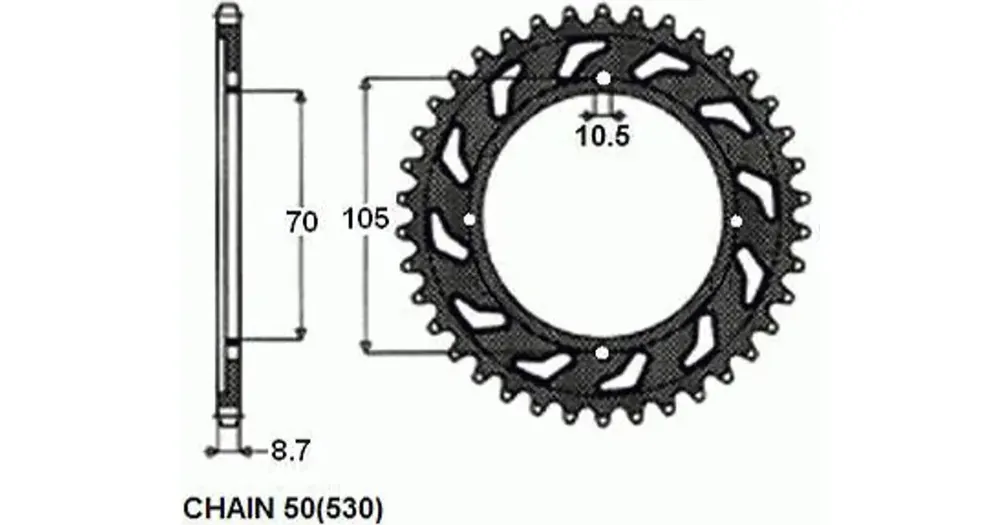 Lähetetään Heti Takaratas SUNSTAR TERÄS SUNR1-5175 38 hammasta