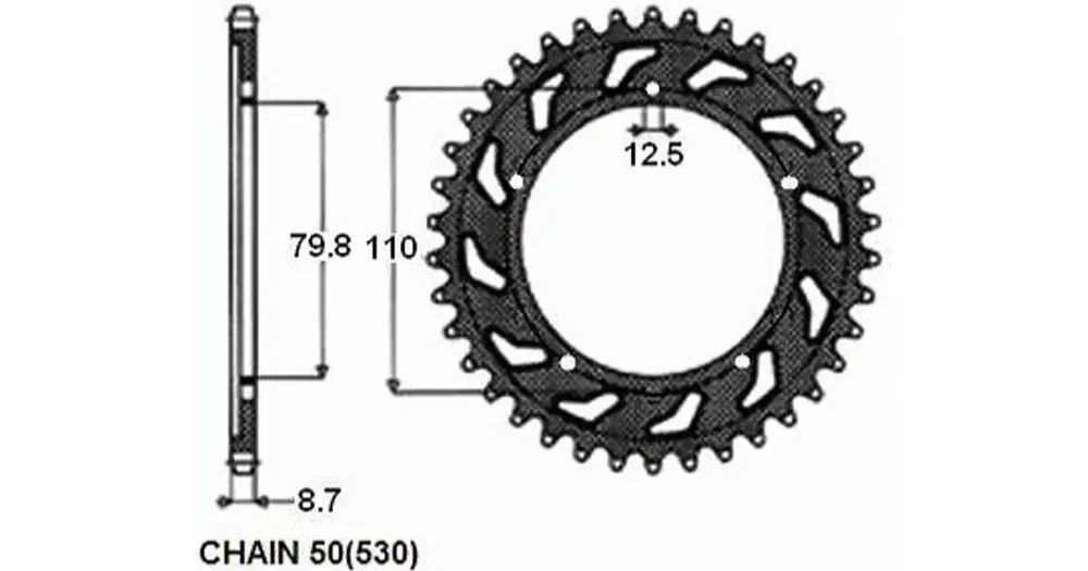 SUNSTAR TERÄS takaratas SUNR1-5334, 46 hammasta Osta Tänään