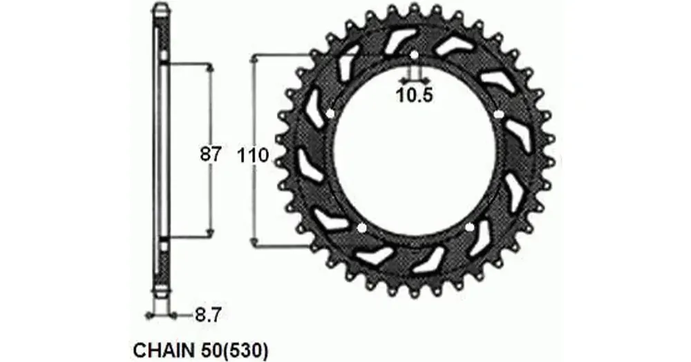 Päivän Tarjous Takaratas SUNSTAR TERÄS SUNR1-5383 47 hammasta