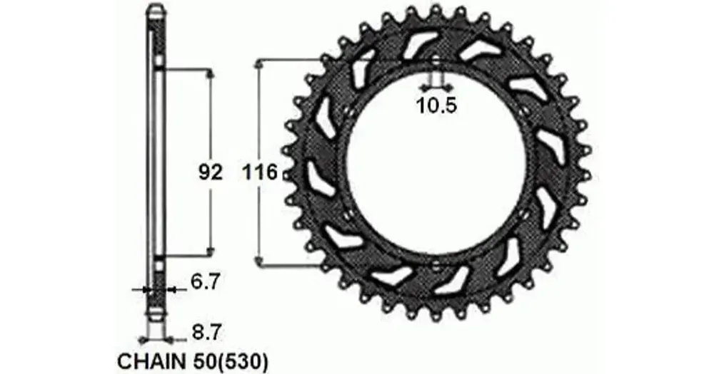 Viikonlopputarjous Takaratas SUNSTAR TERÄS SUNR1-5405 41 hammasta