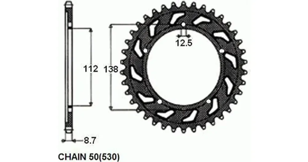 Merkkituote Takaratas SUNSTAR TERÄS SUNR1-5486 44 hammasta