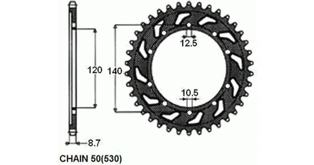 Rajoitettu Tarjous Takaratas SUNSTAR TERÄS SUNR1-5500 40 hammasta