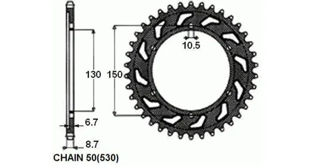 Takaratas SUNSTAR TERÄS SUNR1-5601 38 hammasta Aito