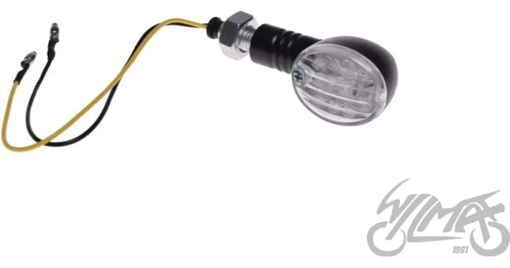 Takavilkku oikea M10 LED musta valkoinen kupu Päivän Tarjous