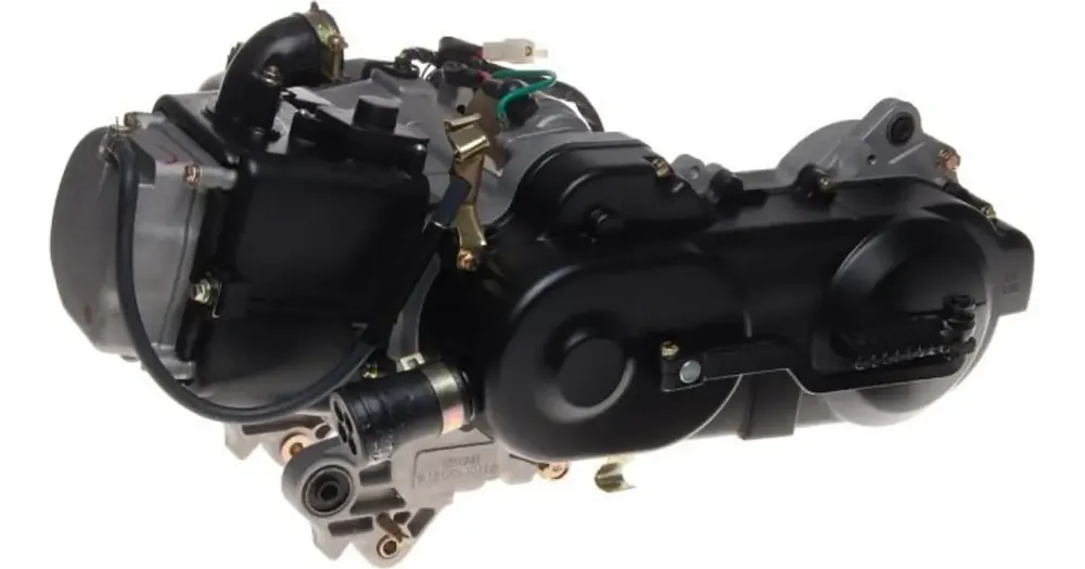 Uusi Malli Moottori, täydellinen 50cc, kansi 400mm, 10" pyörälle, lyhyt akseli, ilman EGR-järjestelmää 139QMB/QMA (GY6 50) 4T