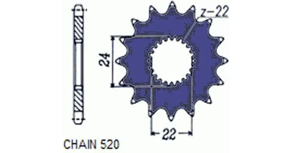 Merkkituote Sunstar eturatas SUNF375, 16 hammasta