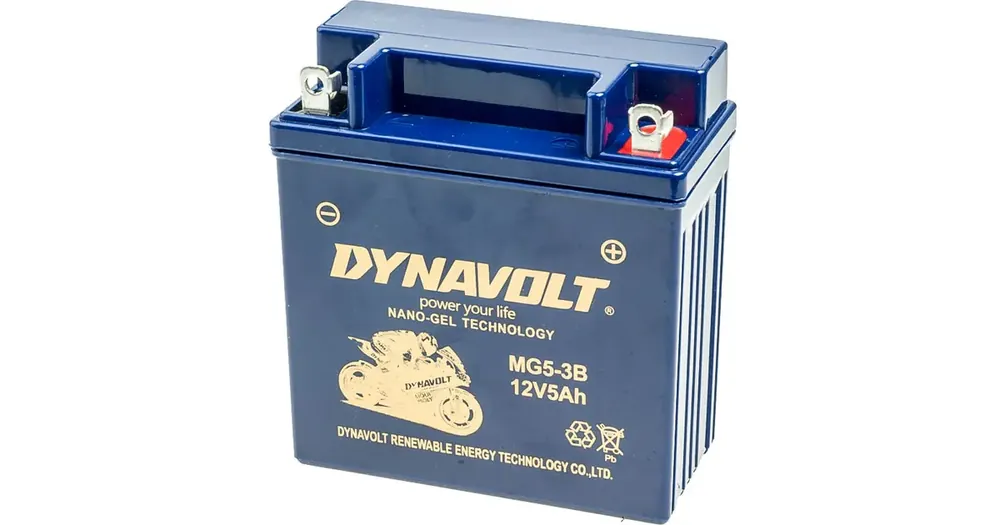 Superhinta Dynavolt MG5-3B (YB5L-B) geeliakku 120x60x128mm 12V 5Ah 70CCA