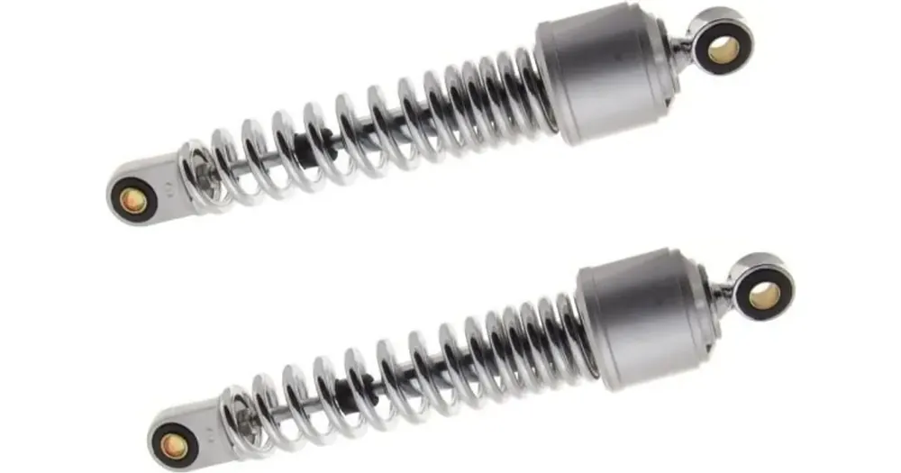 Edullinen Takaiskunvaimentimet taakse 288mm, holkit 10mm alaosa ja 12mm yläosa, hopea Romet Ogar 900