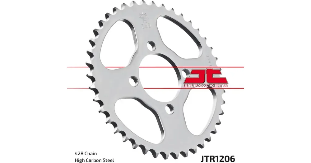 Takahammashihopyörä 428 42 hammasta JT Sprockets JTR1206 Erikoistarjous