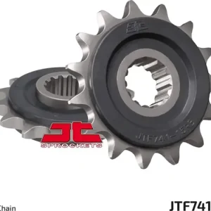 Halpa Eturatas 525 15 hammasta, RB - kumilla päällystetty ketjunohjain, JT Sprockets JTF741