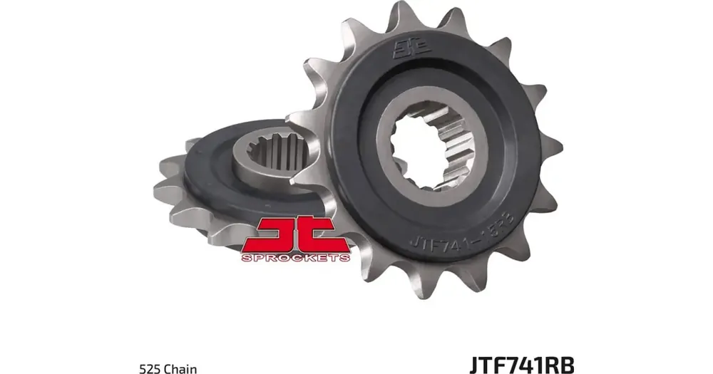 Halpa Eturatas 525 15 hammasta, RB - kumilla päällystetty ketjunohjain, JT Sprockets JTF741
