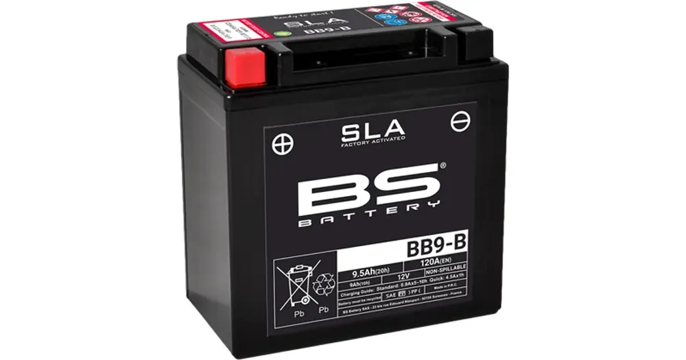 Tilaa Heti Huoltovapaa BS Battery BB9-B akku 12V 9Ah 135x75x139mm 120CCA