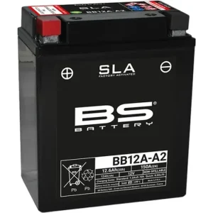 Uutuus Huoltovapaa akku BS Battery BB12A-A2 (YB12A-A2) 12V 12Ah 134x80x161mm 150CCA